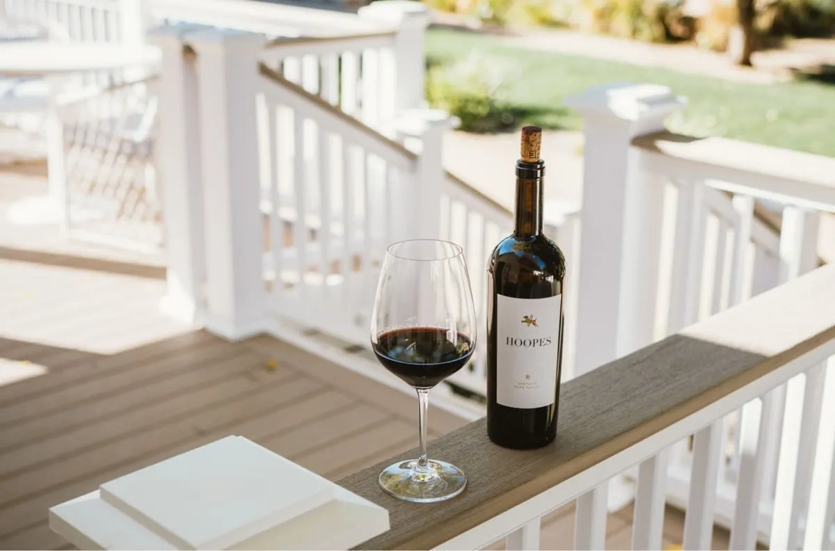TimberTech railing on modern outdoor deck