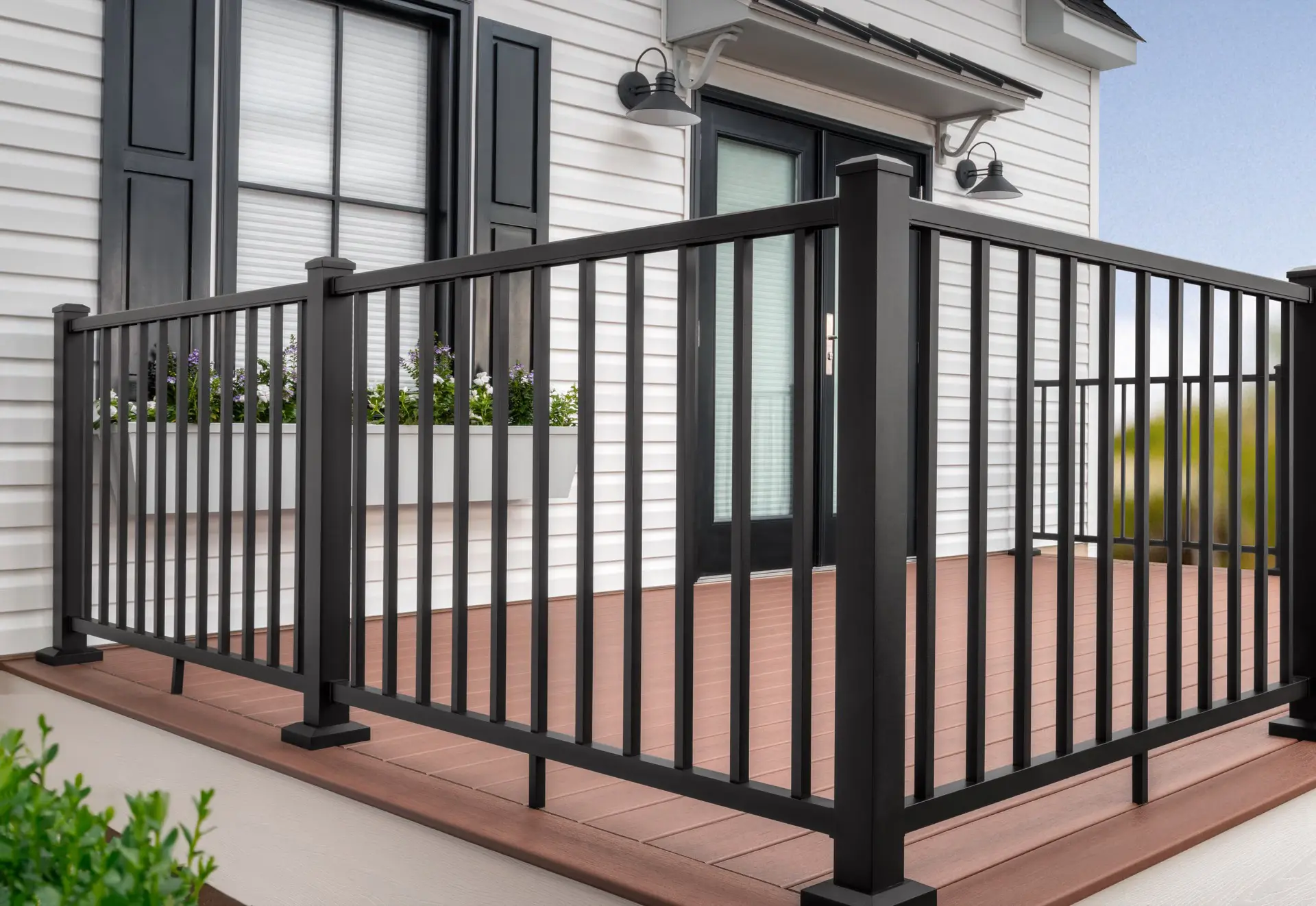 Select T-Rail railing from above