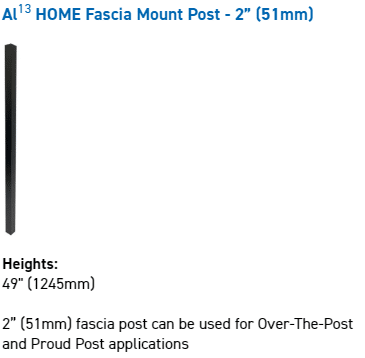 al13 fascia post 51mm