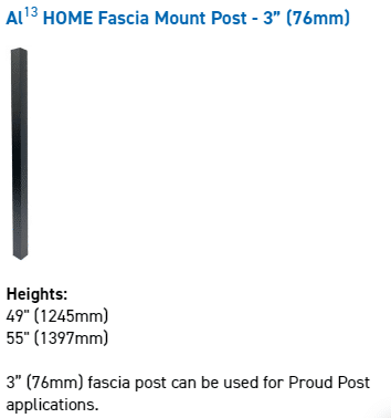 al13 fascia post 76mm