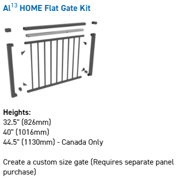 al13 flat gate kit