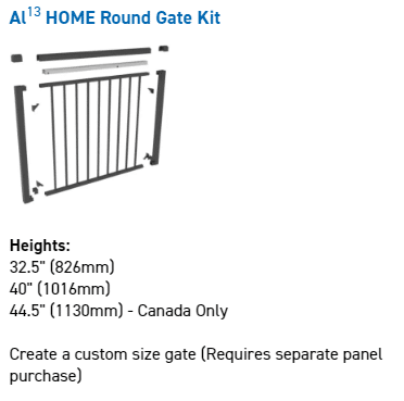 al13 round gate kit