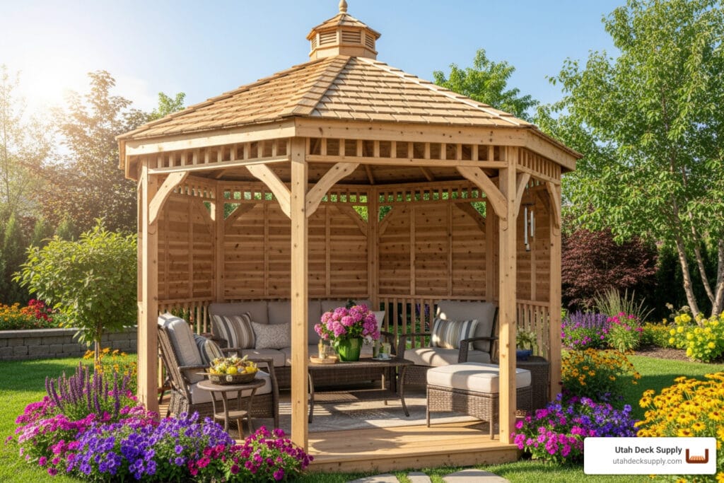 Read more about the article Find Your Perfect Wooden Gazebo Kit for Backyard Bliss