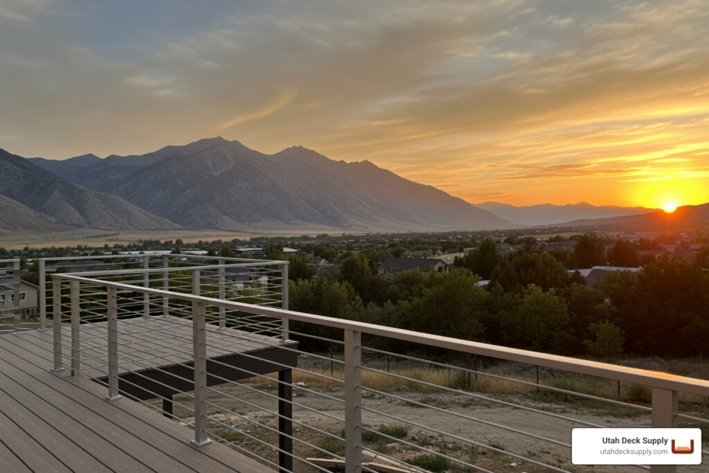 Read more about the article Elevate Your View: Top Aluminum and Vinyl Railing Choices for Utah Decks